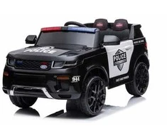 „Eljet“ vaikiškas elektrinis policijos visureigis, juodas