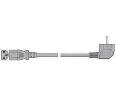 Emos Flexo PVC cord 3×0,75mm2 to PC, 1,5m, juodas