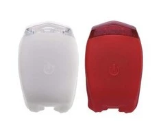 „Emos“ LED priekinis galinis dviračio žibintas P3921 ant 2 × CR2032, 10 lm