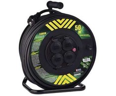 Emos prailginimo kabelio ritė 50 m 4 lizdai 230V 3x2,5 mm2 juoda P084503