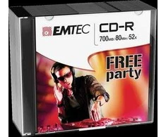 Emtec CD-R 700 MB 52x 10 vnt (ECOC801052SL)