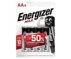Baterija - Energizer LR6 AA Max 1.5V Alkalinė 4 Vnt.