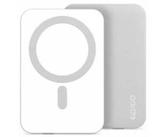 Epico 5000mAh aliuminio powerbank su MagSafe tvirtinimo atrama - sidabrinis