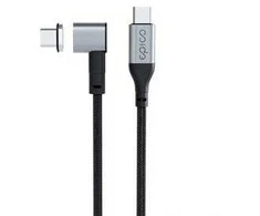 Epico Magnetic pintas įkrovimo laidas nuo USB-C iki USB-C 2 m pilkos spalvos
