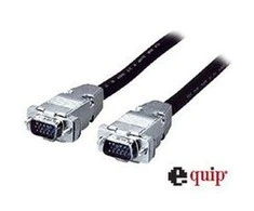 Equip Monitoriaus kabelis HD 15M/M HQ15M EKRANAS+FERITAS Juodas