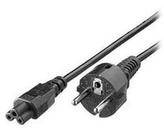 Equip Netzanschlusskabel Schukon. -> IEC C5 St/Bu 1,80 Polybeutel