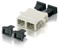 Adapteris AV Equip 156145 SC 12 vnt šviesolaidinis adapteris. Kremas