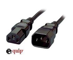 Hama Equip šaldymo prietaisų prailginimo kabelis IEC C14 - > IEC C13 St / BU 1,80 m, plastikinis maišelis (112100)