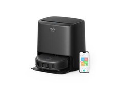 Dulkių siurblys - robotas Eufy RoboVac X9 Pro su dulkių išsiurbimo stotele, Juodas
