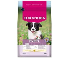Eukanuba Life Care Puppy Medium sausas maistas vidutinių veislių šuniukams su vištiena, 3kg