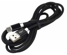 „everActive“ USB-C laidas 1 m - Juodas, silikoninis, greito įkrovimo, 3A - CBS-1CB