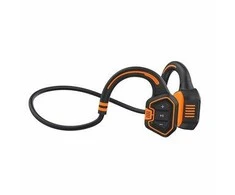 EVOLVEO belaidės ausinės BoneSwim MP3 16GB, ant skruostikaulių, oranžinė