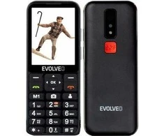 Mobilusis telefonas Evolveo EasyPhone LT mobilusis telefonas senjorams su pakroveju juoda