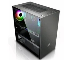 EVOLVEO M4, korpusas mATX, 1x120 mm PWM ventiliatorius, skaidrus šonas, juodas