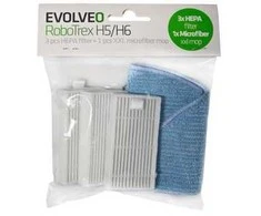 EVOLVEO RoboTrex H5, H6, priedai (3 vnt HEPA filtras + 1 vnt XXL mikropluošto šluostė)