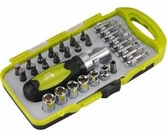 Atsuktuvų antgaliai su magnetiniu laikikliu 30 vnt. CrV EXTOL CRAFT 53091