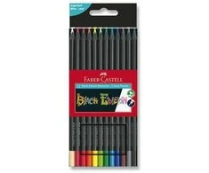 Spalvoti pieštukai Faber-Castell, Juodas Edition, 12 spalvų