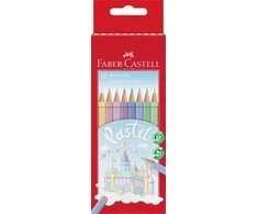 Spalvoti pieštukai Faber-Castell Pastel, 10 spalvų