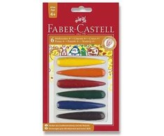 Faber-castell vaško kreidelės, 6 vnt.