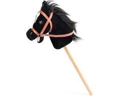 Faunica Hobby horse Baron, černý kůň na tyči se zvuky