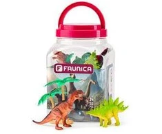 Faunica gyvūnų figūrėlių rinkinys MEGA tūbelėje - dinozaurai
