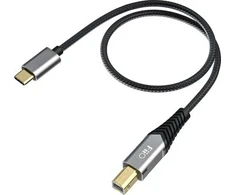 Kabelis USB FiiO USB-C - USB-B 0.5 m Juodas