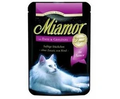 FINNERN GmbH end Co. KG Miamor Ragout 100g konservai katėms su antiena ir paukštiena maišelyje MR