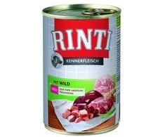 FINNERN GmbH end Co. KG Rinti Kennerfleisch suaugusių šunų konservuotas pašaras su žvėriena, 400g