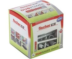Universalus dvikomponentis kaištis DuoPower 10 x 50 S, FISCHER, 25 vnt.