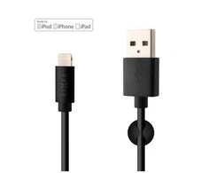 Fixed Ištaisyta | Duomenų ir įkrovimo kabelis su USB/lightning jungtimis | Juodas