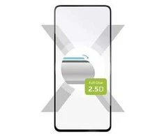 Fixed FIKSUOTAS, visiškai dengiantis grūdinto stiklo ekrano apsauginis stiklas, skirtas „Xiaomi Poco X3“, juodas