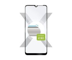 Fixed Fiksuotas „Ochronne“ grūdintas stiklas. FIKSUOTAS „Samsung Galaxy A12“ pilnas dangtelis, prilimpa prie viso ekrano, juodas.