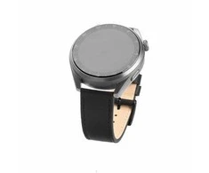 Fixed | Leather Strap with Quick Release 20mm for Išmanusis laikrodis | Juodas