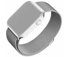 Fixed Fiksuotas | Tinklinis dirželis, skirtas „Apple Watch“ 38/40/41 mm | Sidabrinis