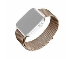 Fixed Fiksuotas | Tinklinis dirželis Apple Watch 38/40/41 mm | Rožinis auksinis