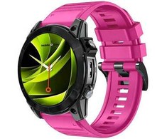 Mobile Origin Easy Strap silikoninis dirželis, skirtas Garmin ES2, 20 mm, rožinis
