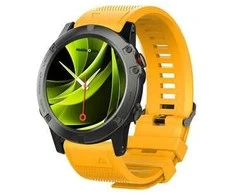 Mobile Origin Lengvai keičiamas Quick Fit dirželis, skirtas Garmin ES1, 22 mm, geltonas