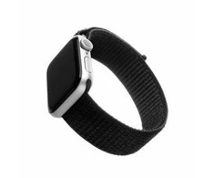 FIXED Nylon apyrankė skirta Apple Watch 38/40/41 mm juodos spalvos