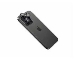Fixed Fiksuotas fotoaparato stiklas | Apple | iPhone 16 Pro / 16 Pro Max | Grūdintas stiklas | Juodas