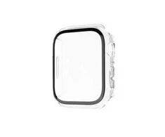 Fixed Fiksuotas | Grynas apsauginis dėklas su grūdintu stiklu, skirtas „Apple Watch 10“ 42 mm | Skaidrus