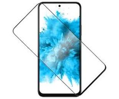 Fiksuotas ekrano apsauginis stiklas | Realme | C61/C63/Note 60 | Grūdintas stiklas | Juodas | Pilnas dangtelis 2.5D