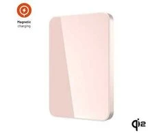 Fixed MagZen 5 Crystal Qi2 standartinis 5000 mAh rožinis