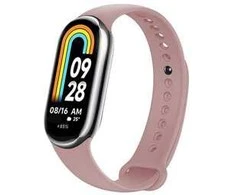 FIXED Silikoninis dirželis Silikoninis dirželis, skirtas Xiaomi Mi Band 8 rožinei
