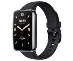 Fixed Fiksuotas | Silikoninis dirželis, skirtas „Xiaomi Mi Smart Band 7 Pro“ | Juodas