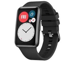 Fixed Fiksuotas silikoninis dirželis Huawei Watch FIT, juodas (FIXSSTB-1054-BK)