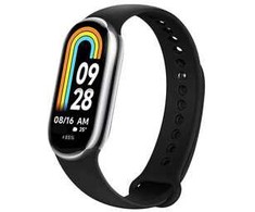 FIXED Silikoninis dirželis Silikoninis dirželis skirtas Xiaomi Mi Band 8 juodas