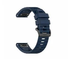 FIXED silikoninis dirželis Silikoninis dirželis skirtas Garmin QuickFit 22mm mėlynas