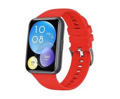 Fixed Dirželis silikonowy do Huawei Watch FIT2, raudona