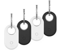 Fixed silikoninis dėklas FIXED Silky pro Samsung SmartTag2 4ks 2x juoda + 2x balta