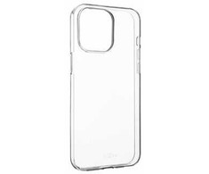 Itin plonas TPU gelio dėklas FIXED Skin, skirtas Apple iPhone 15 Pro, 0,6 mm, skaidrus